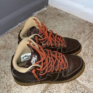 Nike Nike Air Force 1 Mids Brown and Orange Men's Sneakers